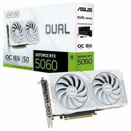 Видеокарта GF RTX 5060 8GB GDDR7 Dual OC White Asus (DUAL-RTX5060-O8G-WHITE)