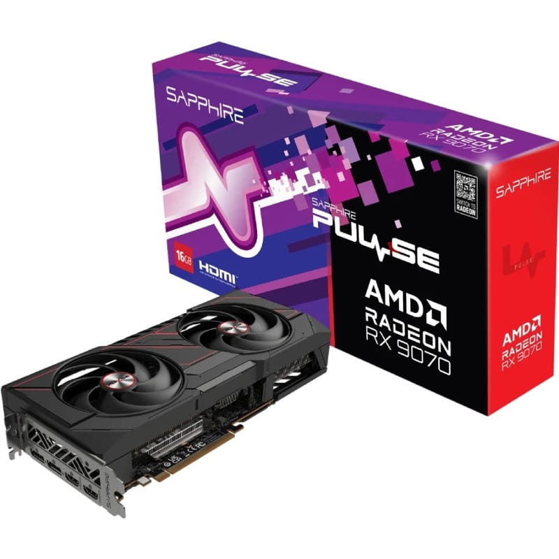Відеокарта AMD Radeon RX 9070 16GB GDDR6 Pulse Gaming OC Sapphire (11349-03-20G)