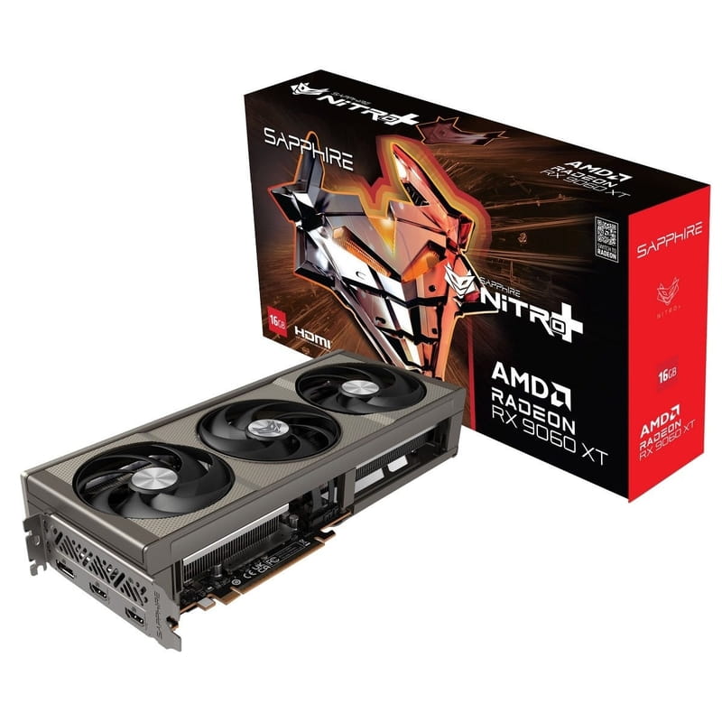 Відеокарта AMD Radeon RX 9060 XT 16GB GDDR6 Nitro+ Gaming OC Sapphire (11350-01-20G)