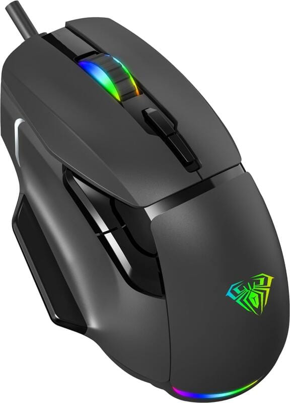 Мышь Aula F815 Wired gaming mouse Black (6948391214344)