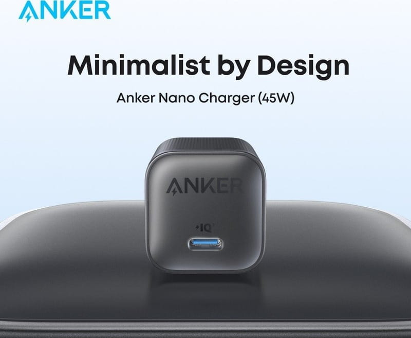 Сетевое зарядное устройство Anker Nano Charger 45W USB-C Black (A2692L11)