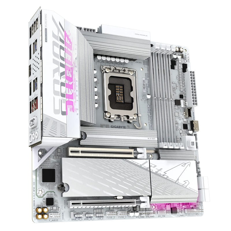 Материнська плата Gigabyte B860M Aorus Elite WiFi6E Ice Socket 1851