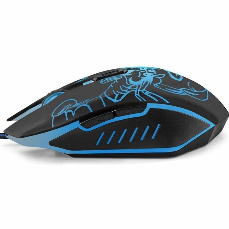 Мышь Esperanza EGM203B Scorpio Black/Blue USB