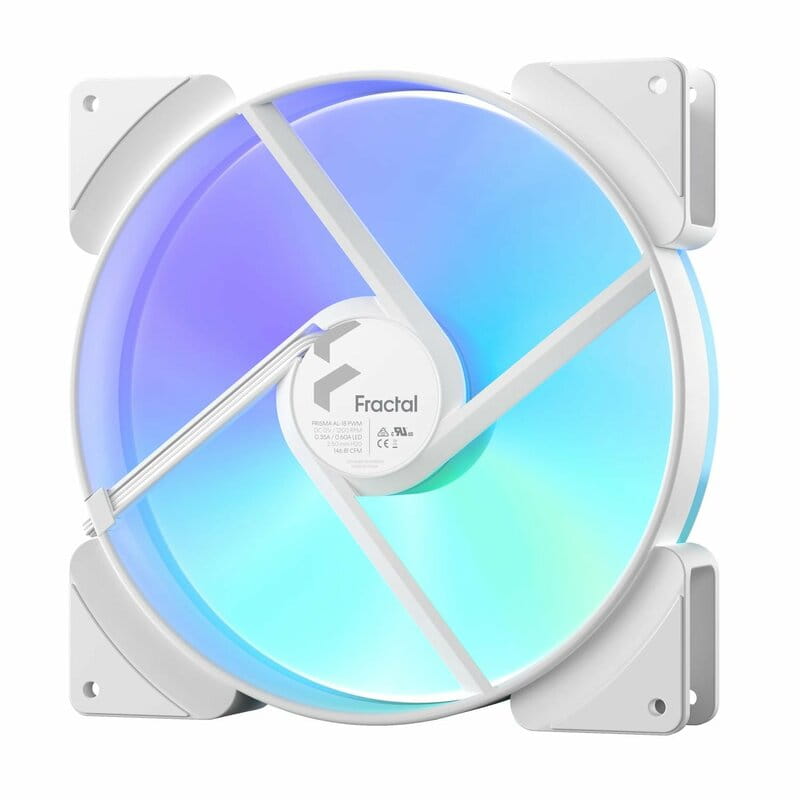 Вентилятор Fractal Design Prisma AL-18 ARGB White (FD-FAN-PRI-AL18-PWM-WT)