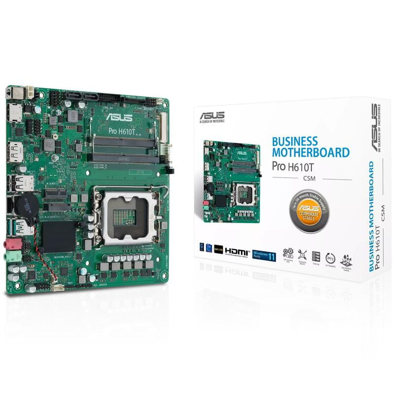 Материнська плата Asus Pro H610T-CSM Socket 1700