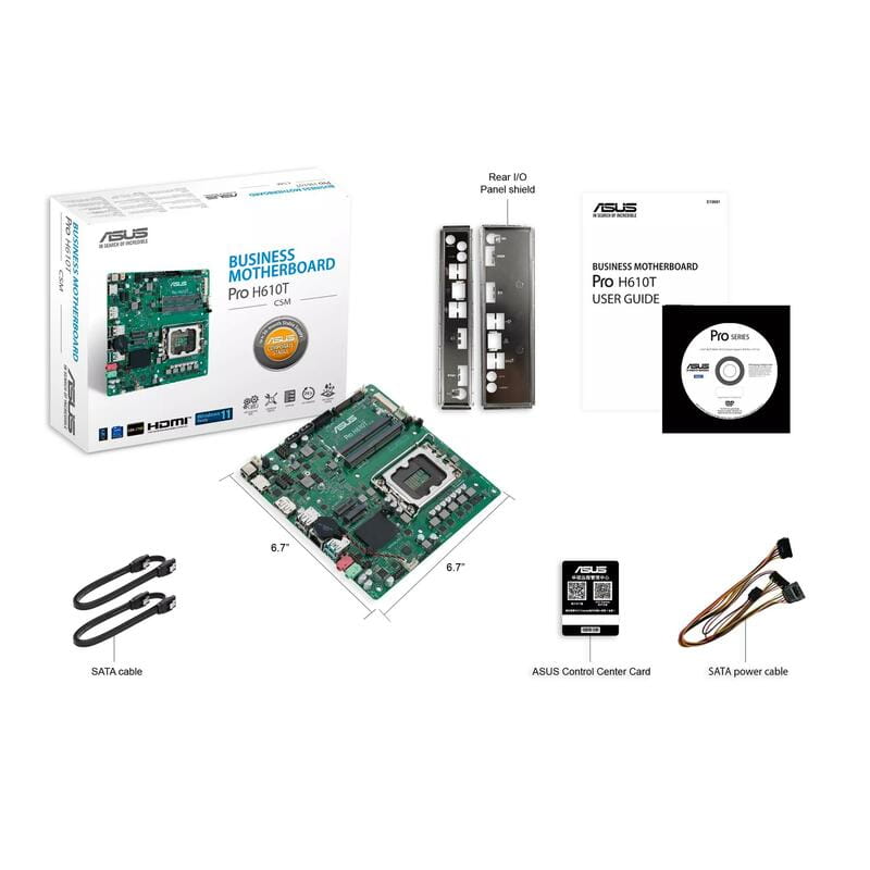 Материнська плата Asus Pro H610T-CSM Socket 1700