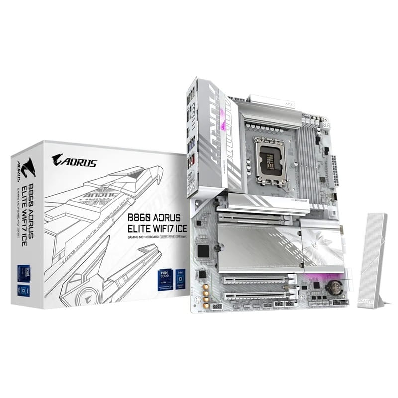 Материнська плата Gigabyte B860 Aorus Elite WiFi7 Ice Socket 1851