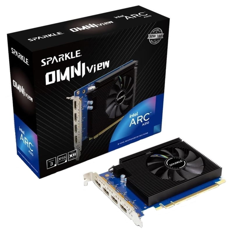 Видеокарта Intel Arc A310 4GB GDDR6 Sparkle (SA310F-4G)