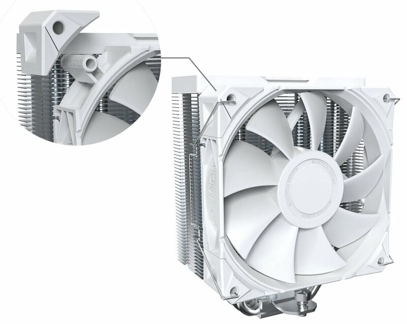 Кулер процессорный Montech NX400 White