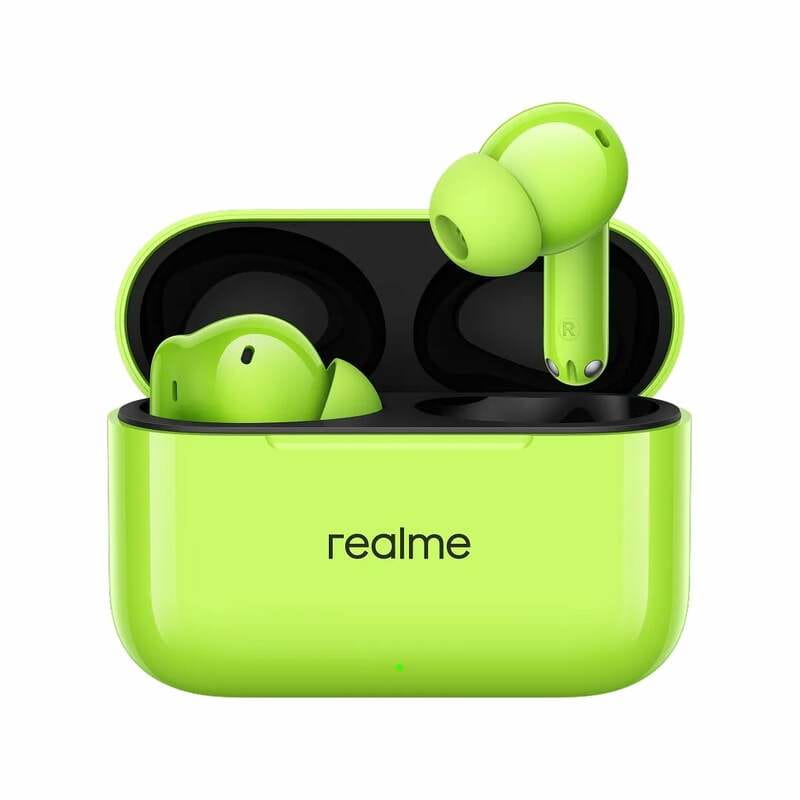 Купить Bluetooth-гарнитура Realme Buds T200 Neon Green_EU Bluetooth-гарнитура Realme Buds T200 Neon Green_EU