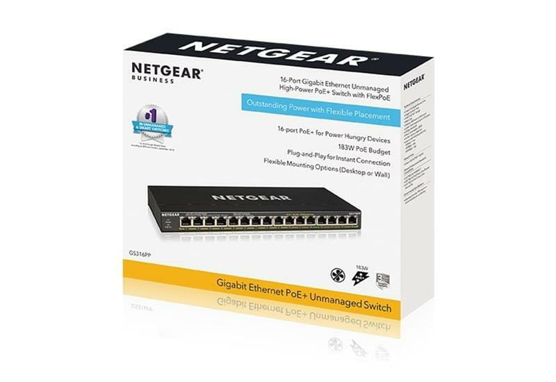 Коммутатор Netgear GS316PP-100EUS