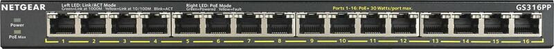 Коммутатор Netgear GS316PP-100EUS