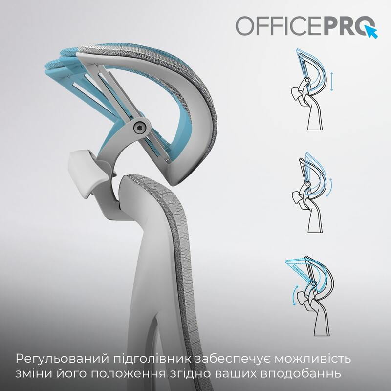 Крісло офісне OfficePro Elite OC950G Gray