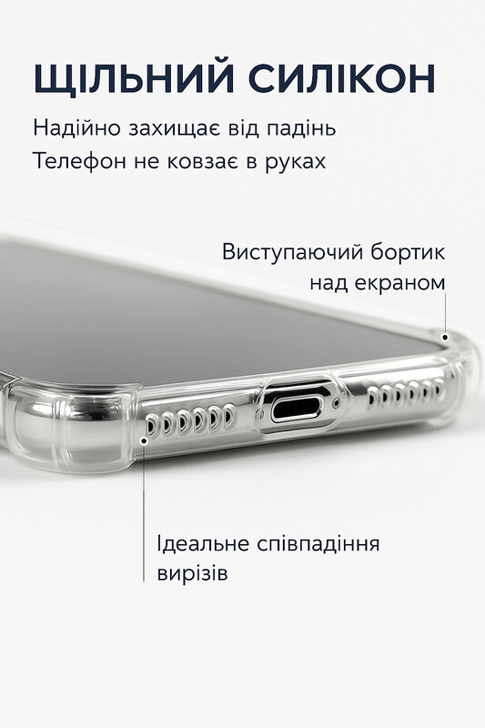 Чохол-накладка BeCover Anti-Shock для Apple iPhone 17 Air Grey (713796)