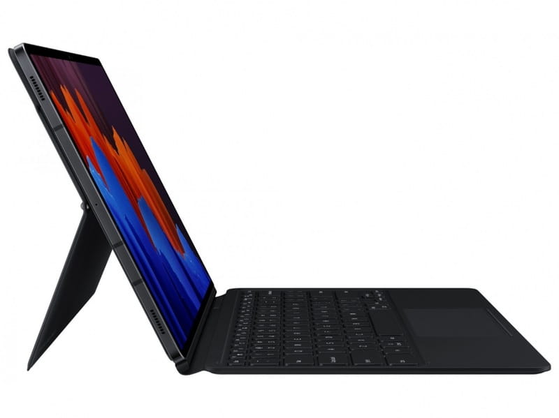 Чохол-клавіатура Samsung Book Cover Keyboard для Samsung Galaxy Tab S7+ 12.4 SM-T970/SM-T795/SM-T976 / Galaxy Tab S8+ 12.4 SM-X800/SM-X806 Black (EF-DT970BBRGRU)