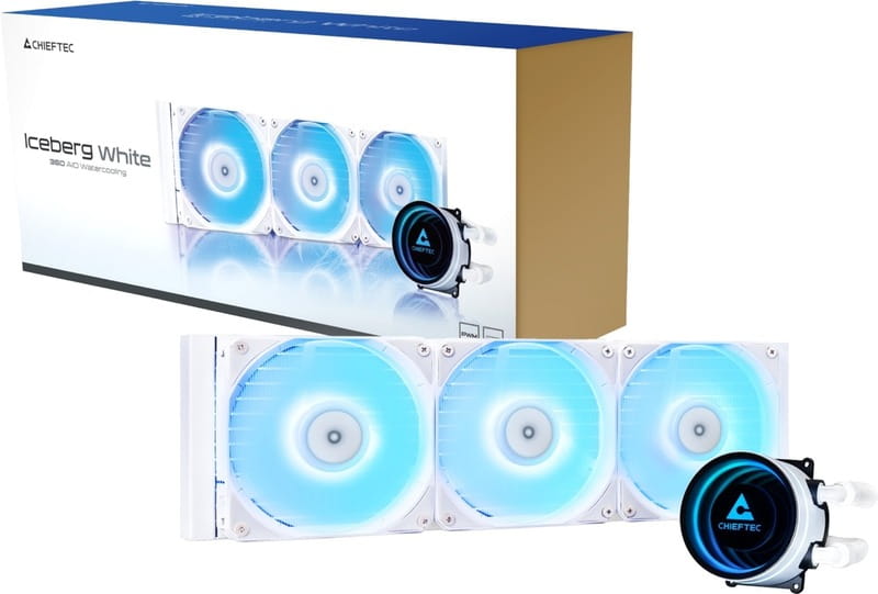 Система водяного охлаждения Chieftec Iceberg 360 ARGB White (CLC-360-RGB-W)