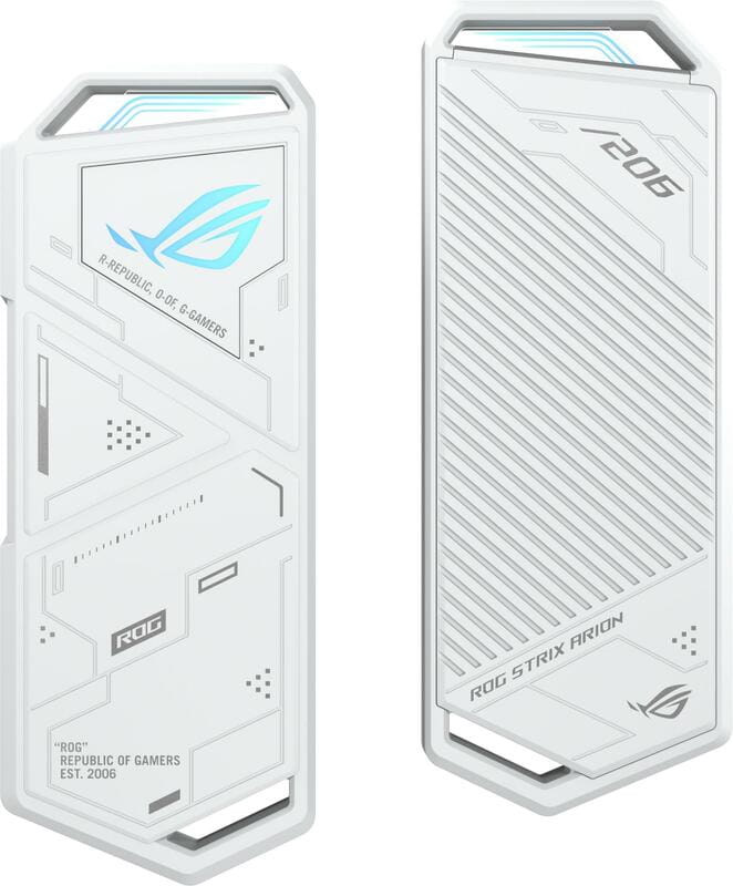 Зовнішня кишеня Asus ROG Strix Arion ESD-S1C PCIe NVMe M.2 2230/2242/2260/2280 USB Type-C 3.2 White (90DD02H1-B09000)