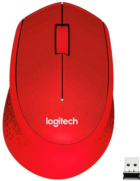 Мышь беспроводная Logitech M330 Silent Plus Red (910-004911)