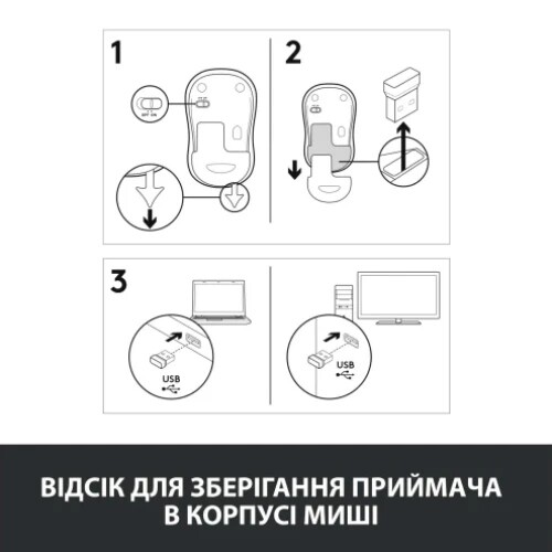 Миша бездротова Logitech M185 Blue (910-002236)