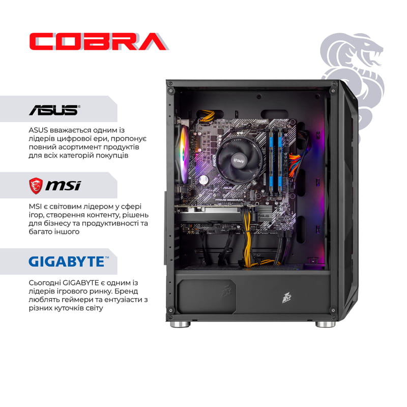 Купить Персональный компьютер COBRA Advanced (A55.32.S5.55.22299) Персональный компьютер COBRA Advanced (A55.32.S5.55.22299)