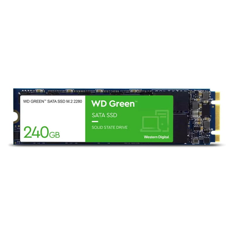 Накопитель SSD 240GB WD Green M.2 2280 SATAIII 3D TLC (WDS240G3G0B)