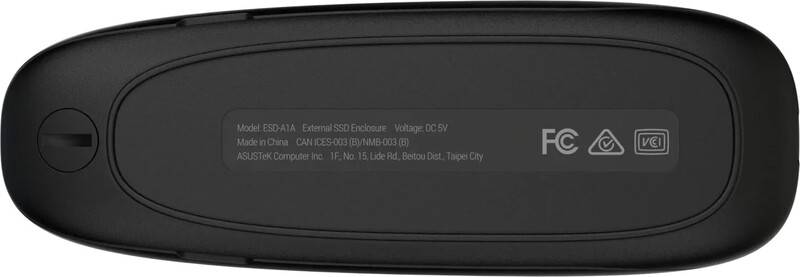 Зовнішня кишеня Asus Cobble ESD-A1A PCIe NVMe M.2 2230/2242/2260/2280 USB Type-C 3.2 Black (90DD02R0-M09000)