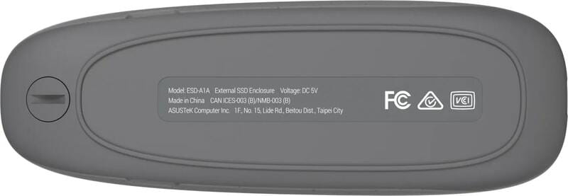 Зовнішня кишеня Asus Cobble ESD-A1A PCIe NVMe M.2 2230/2242/2260/2280 USB Type-C 3.2 Grey (90DD02R6-M09000)