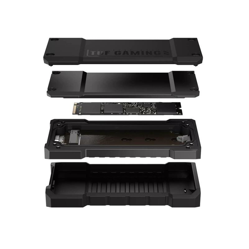 Зовнішня кишеня Asus TUF Gaming A2 PCIe NVMe M.2 2230/2242/2260/2280 USB Type-C 3.2 Black (90DD02X0-M09000)
