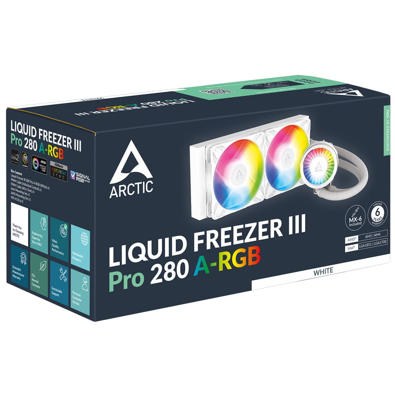 Система водяного охлаждения Arctic Liquid Freezer III Pro 280 A-RGB White (ACFRE00187A)