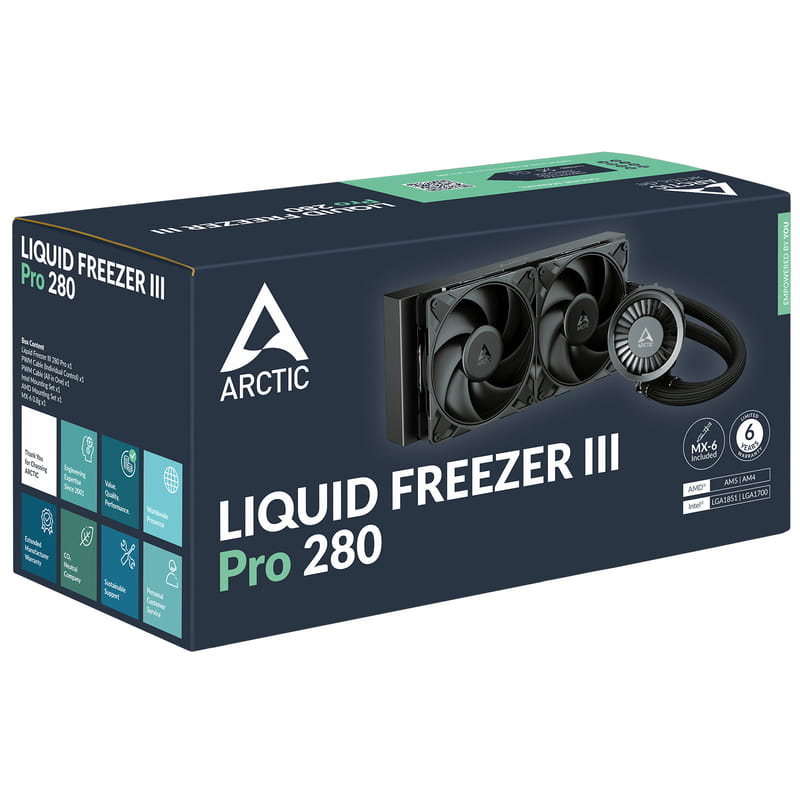 Система водяного охлаждения Arctic Liquid Freezer III Pro 280 Black (ACFRE00179A)