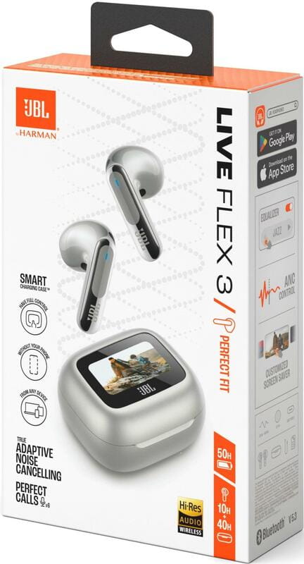 Bluetooth-гарнитура JBL Live Flex 3 Silver (JBLLIVEFLEX3SIL)