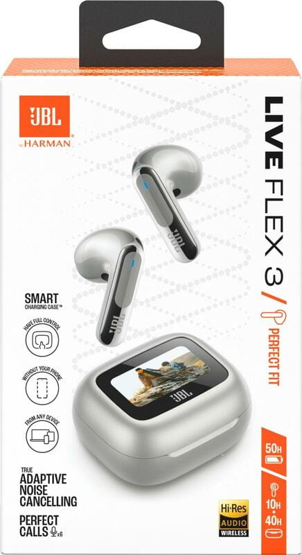 Bluetooth-гарнитура JBL Live Flex 3 Silver (JBLLIVEFLEX3SIL)