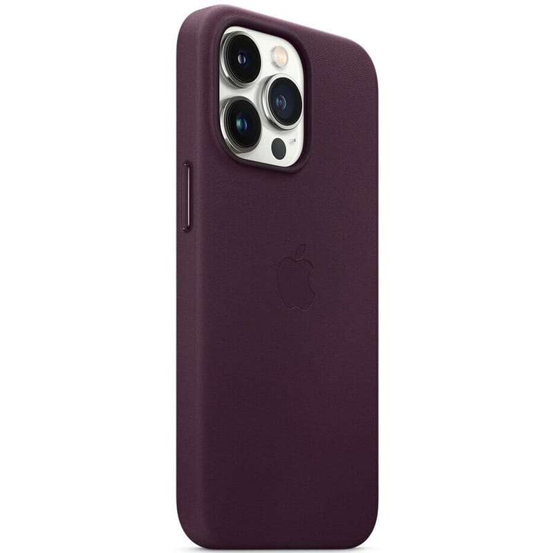 Чехол-накладка Apple Leather Case with MagSafe для Apple iPhone 13 Pro Dark Cherry (MM1A3)