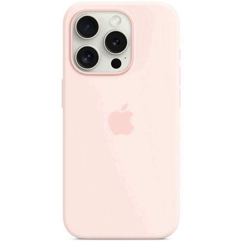 Чохол-накладка Apple Silicone Case with MagSafe для Apple iPhone 15 Pro Light Pink (MT1F3)