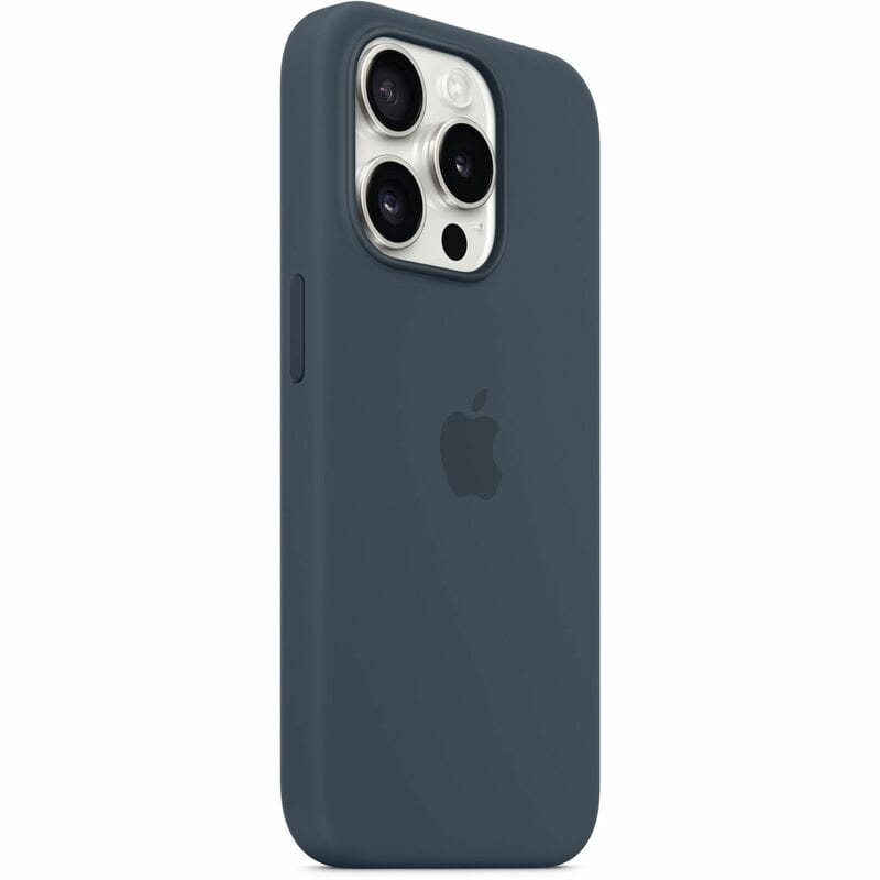 Чохол-накладка Apple Silicone Case with MagSafe для Apple iPhone 15 Pro Storm Blue (MT1D3)