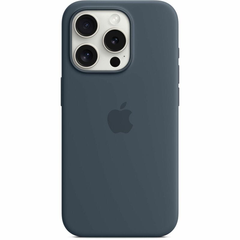 Чохол-накладка Apple Silicone Case with MagSafe для Apple iPhone 15 Pro Storm Blue (MT1D3)