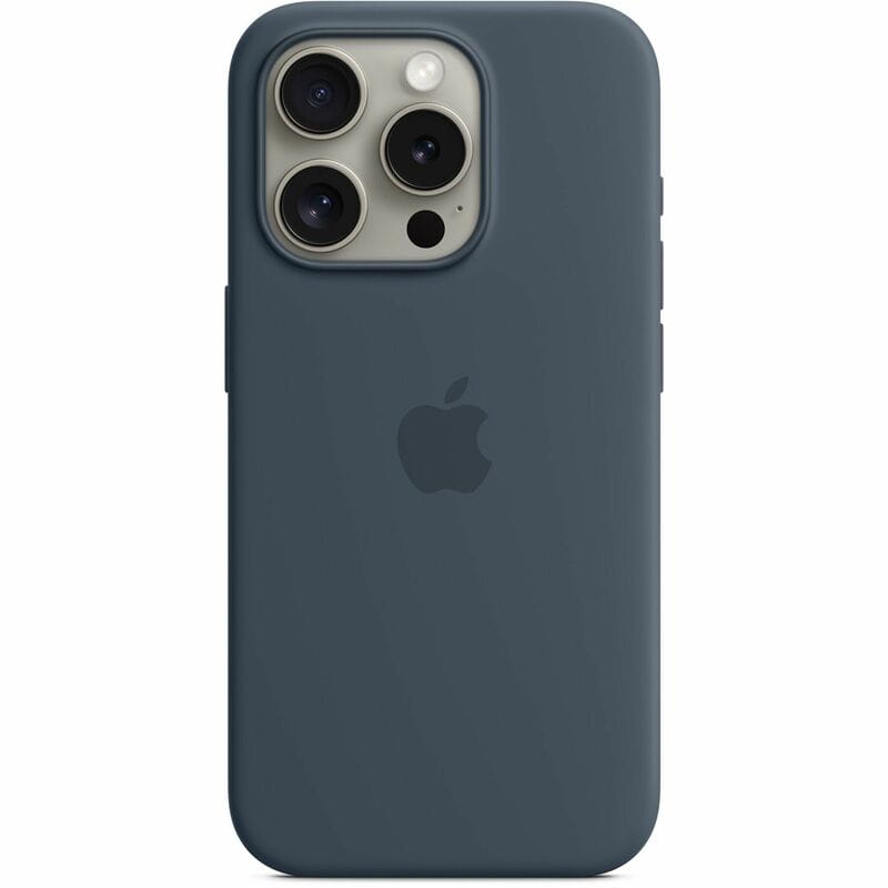 Чохол-накладка Apple Silicone Case with MagSafe для Apple iPhone 15 Pro Storm Blue (MT1D3)