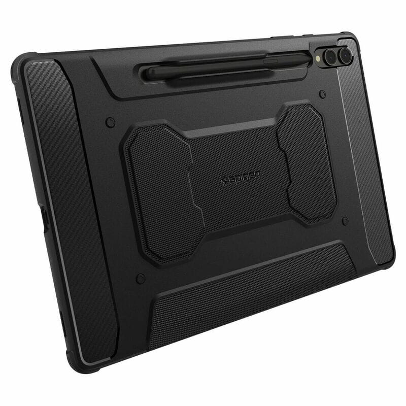 Чехол-книжка Spigen Rugged Armor Pro для Samsung Galaxy Tab S9+ 12.4 SM-X810/SM-X816 / Tab S10+ 12.4 SM-X820/SM-X826 Black (ACS06539)