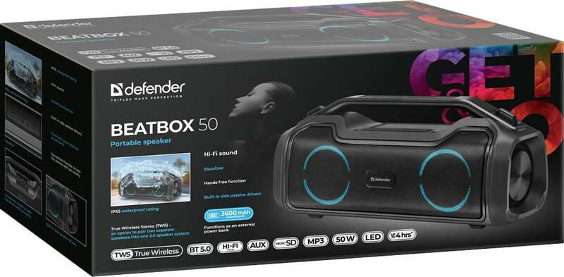 Акустична система Defender Beatbox 50 Black (65950)