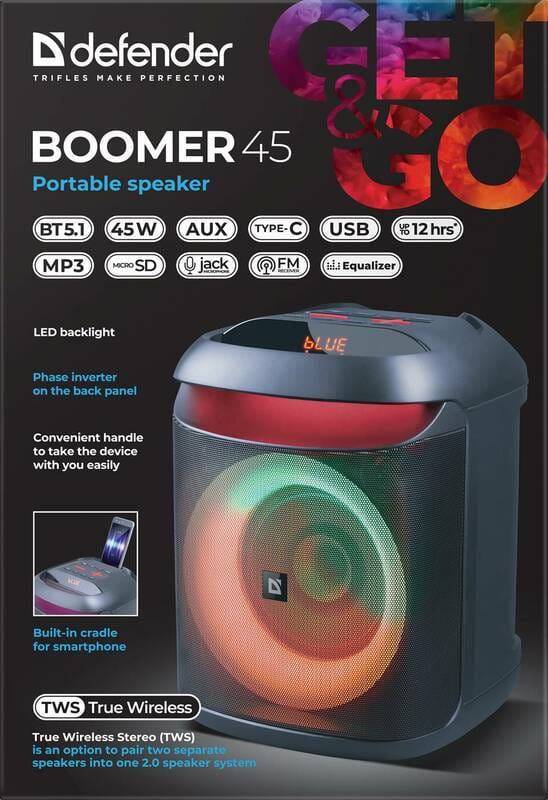 Акустична система Defender Beatbox 45 Black (65245)