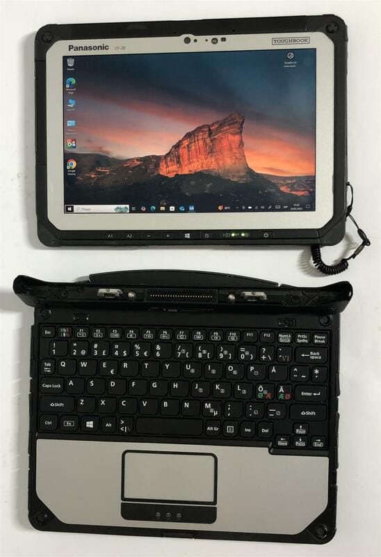 Нетбук-трансформер защищенный Panasonic Toughbook CF-20 MK2 / 10.1" (1920x1200) IPS Touch / i5-7Y57 / 8GB / 256GB SSD / Win10Pro / LTE / стилус - Б/у