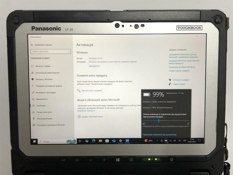 Нетбук-трансформер защищенный Panasonic Toughbook CF-20 MK2 / 10.1" (1920x1200) IPS Touch / i5-7Y57 / 8GB / 256GB SSD / Win10Pro / LTE / стилус - Б/у