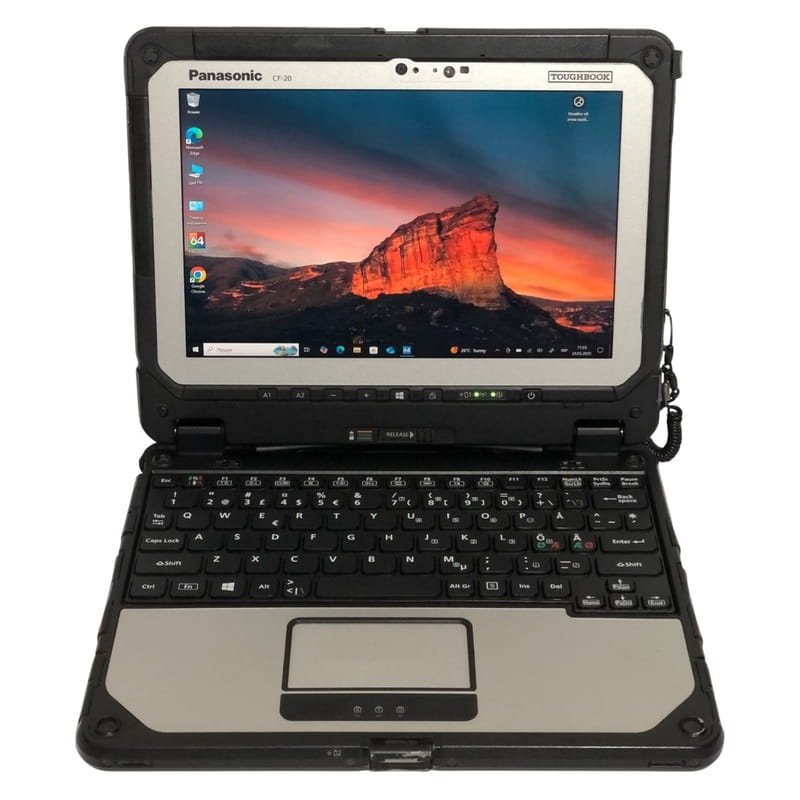 Нетбук-трансформер защищенный Panasonic Toughbook CF-20 MK2 / 10.1" (1920x1200) IPS Touch / i5-7Y57 / 8GB / 256GB SSD / Win10Pro / LTE / стилус - Б/у