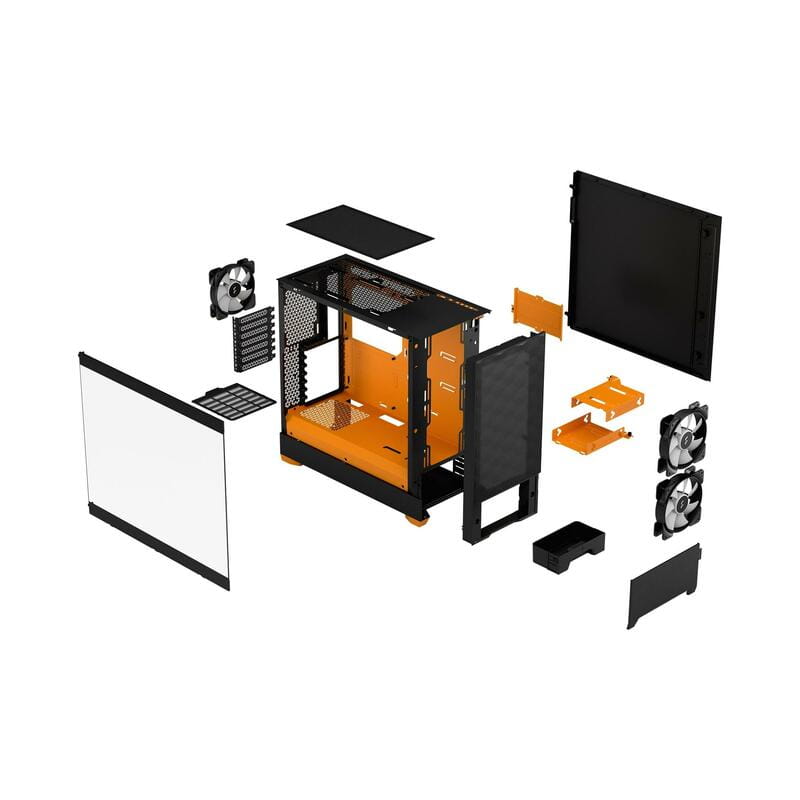 Корпус Fractal Design Pop Air RGB Orange Core TG Clear Tint (FD-C-POR1A-05)