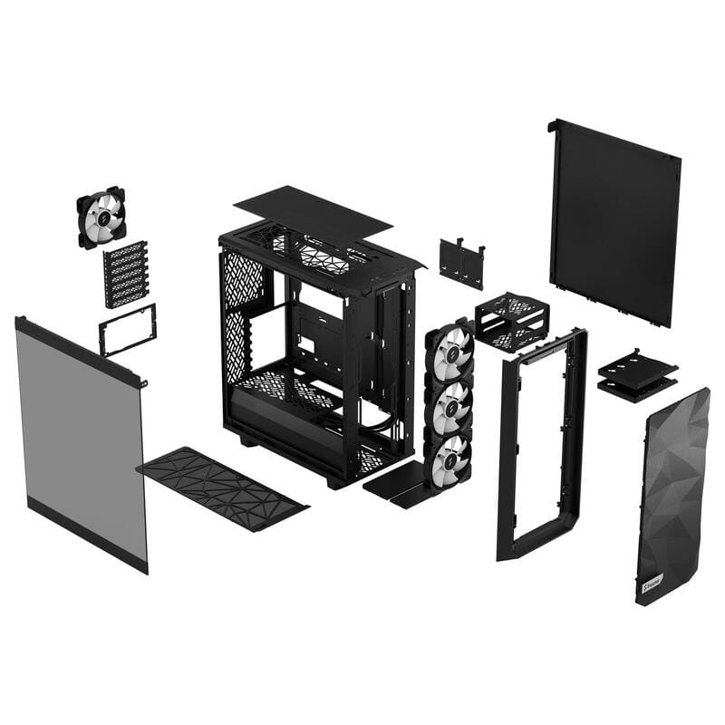 Корпус Fractal Design Meshify 2 Compact Lite RGB Black TG Light Tint (FD-C-MEL2C-05)