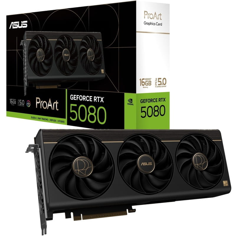 Видеокарта GF RTX 5080 16GB GDDR7 ProArt OC Asus (PROART-RTX5080-O16G)