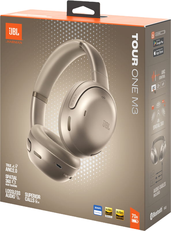 Bluetooth-гарнітура JBL Tour One M3 Latte (JBLTOURONEM3LTT)