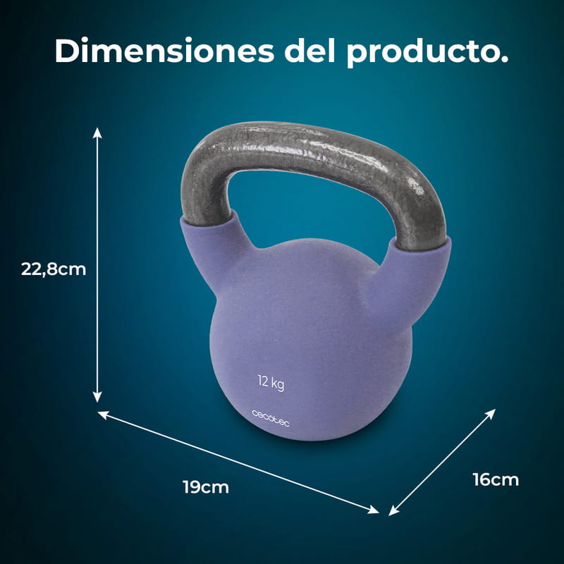 Гиря Cecotec Drumfit KettleBell 12000 Neo 12кг (CCTC-07205)