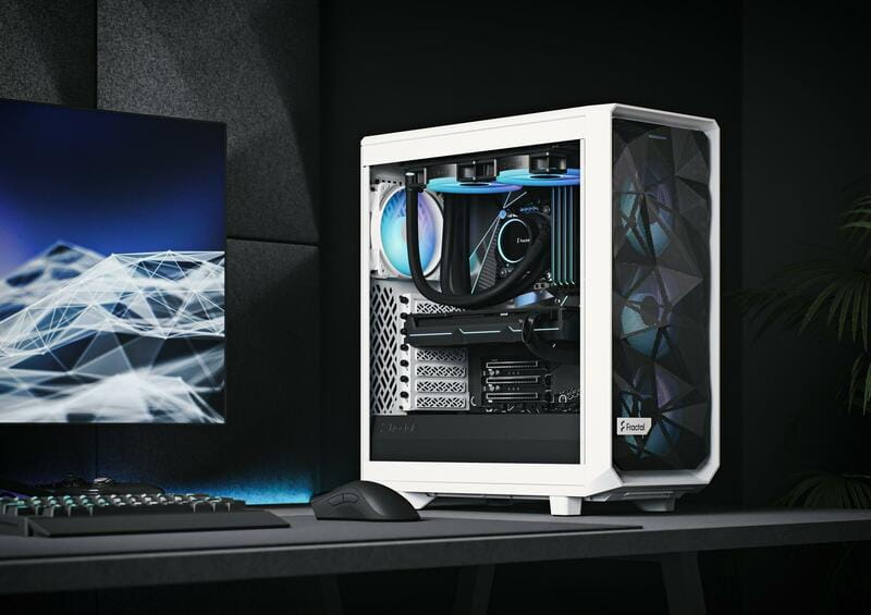 Корпус Fractal Design Meshify 2 Compact RGB White TG Clear Tint (FD-C-MES2C-08)