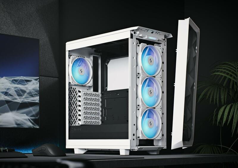Корпус Fractal Design Meshify 2 Compact RGB White TG Clear Tint (FD-C-MES2C-08)